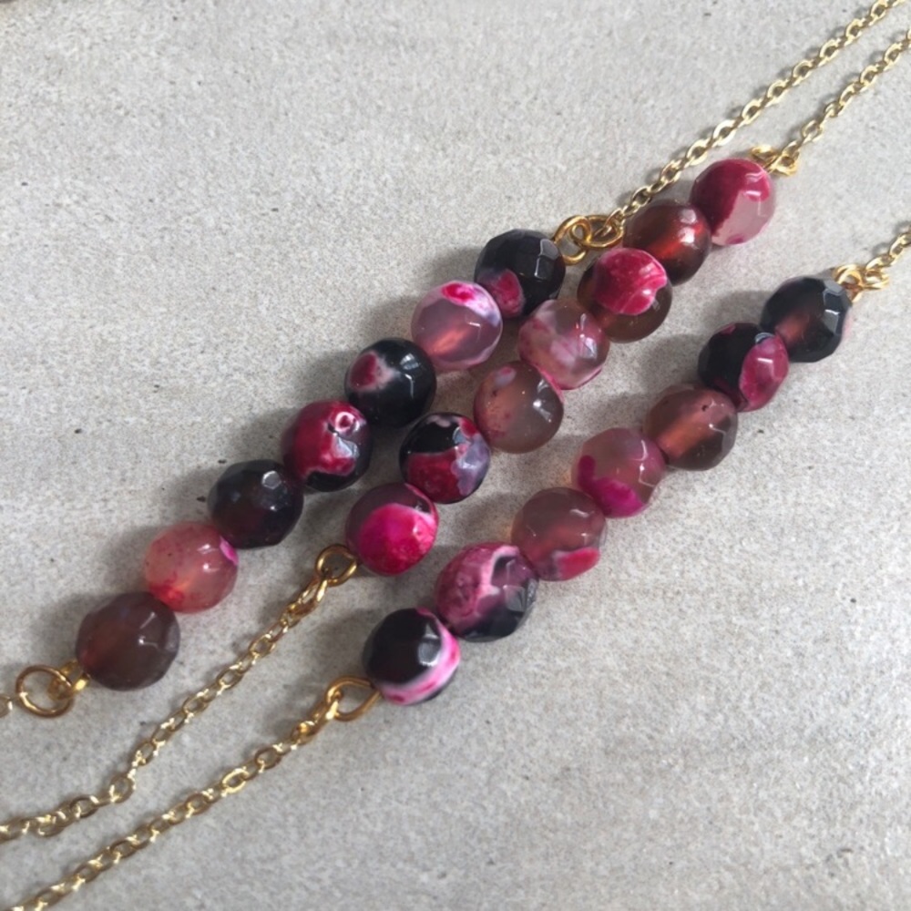 ❗️LAST❗️Fire Agate Stone 14K Gold Necklace - Picture 3 of 6